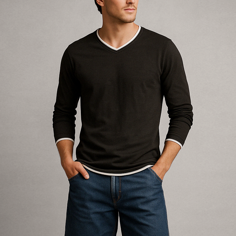 Kaido Long-Sleeve Cotton Shirt
