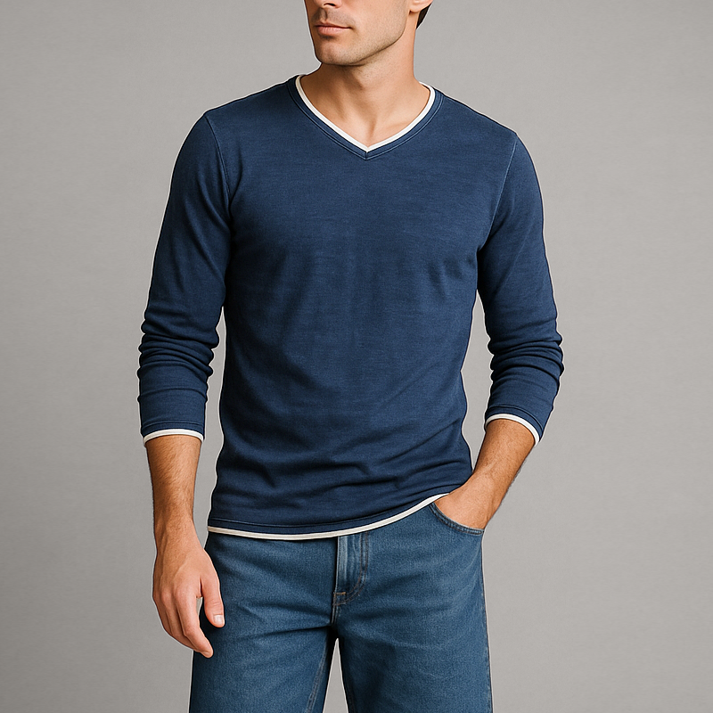 Kaido Long-Sleeve Cotton Shirt