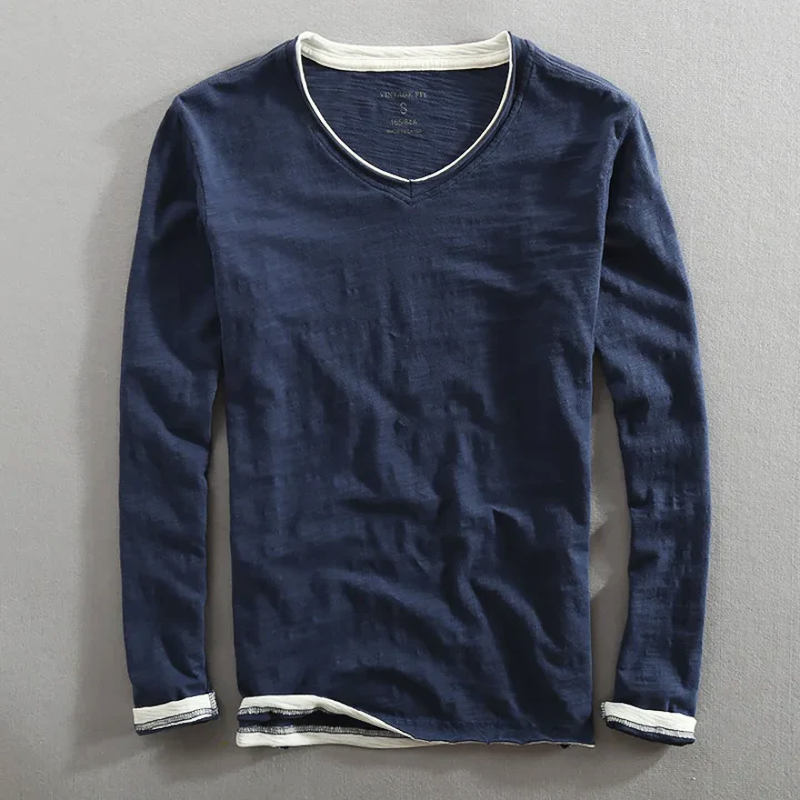 Kaido Long-Sleeve Cotton Shirt
