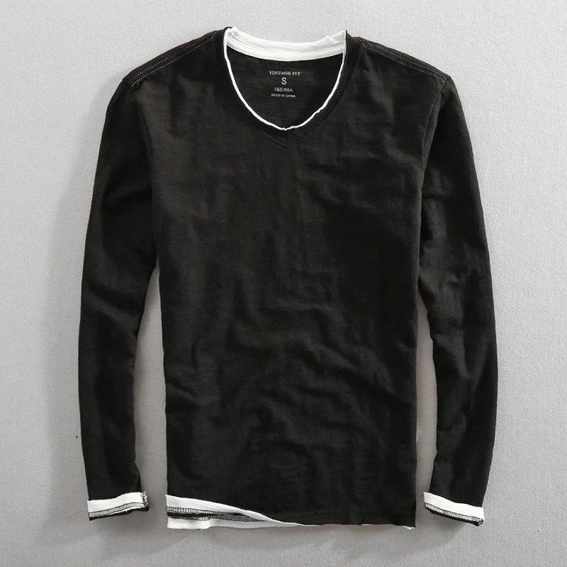 Kaido Long-Sleeve Cotton Shirt