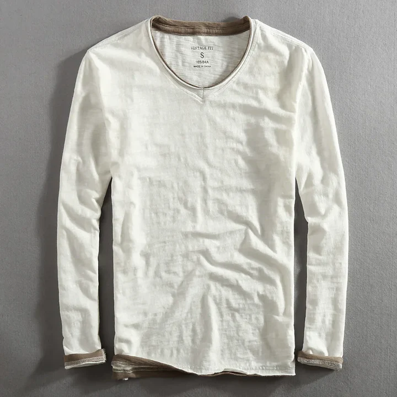 Kaido Long-Sleeve Cotton Shirt